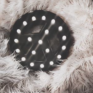 LED Peace Sign Light